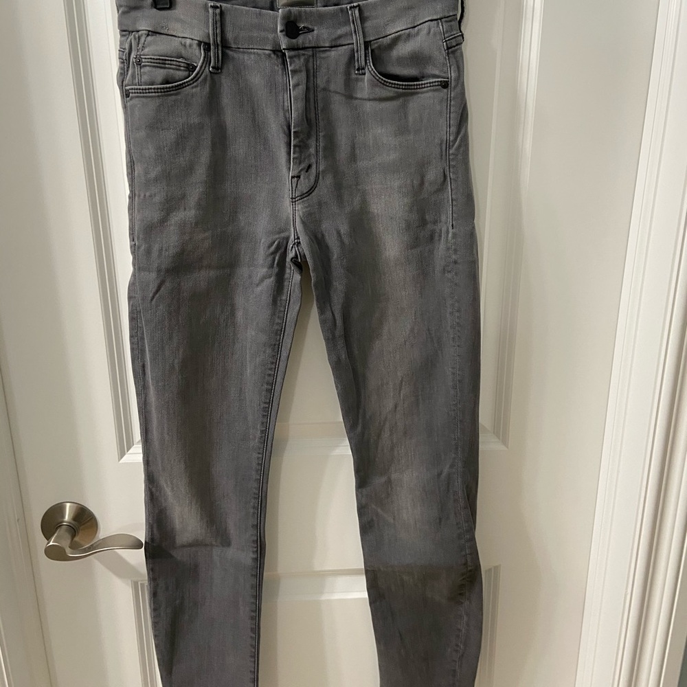 Mother The Looker high-waist ankle jeans